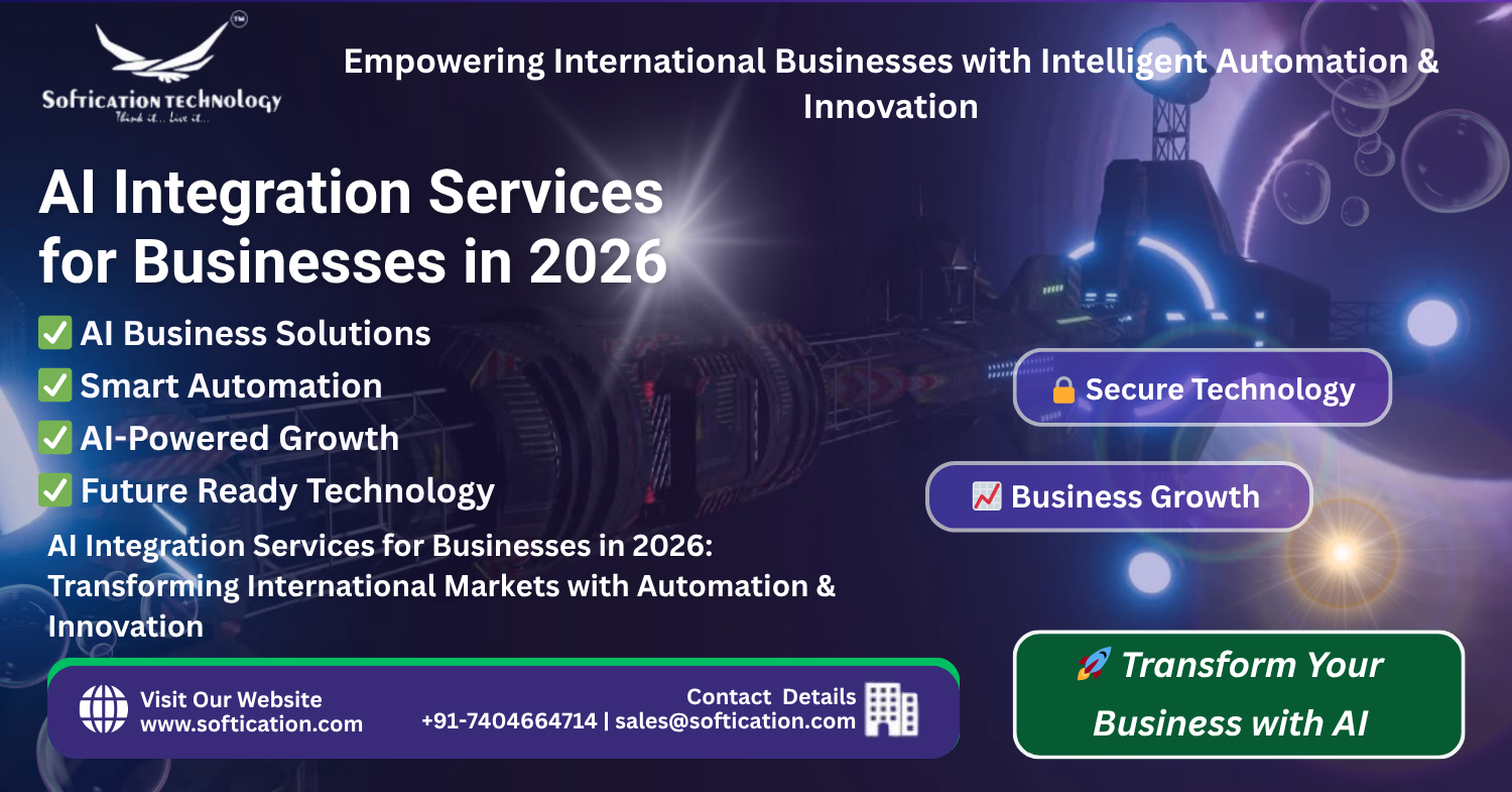 AI Integration Services for Businesses in 2026: Transforming International Markets with Automation & Innovation - select Categories article by SoftiCation Technology