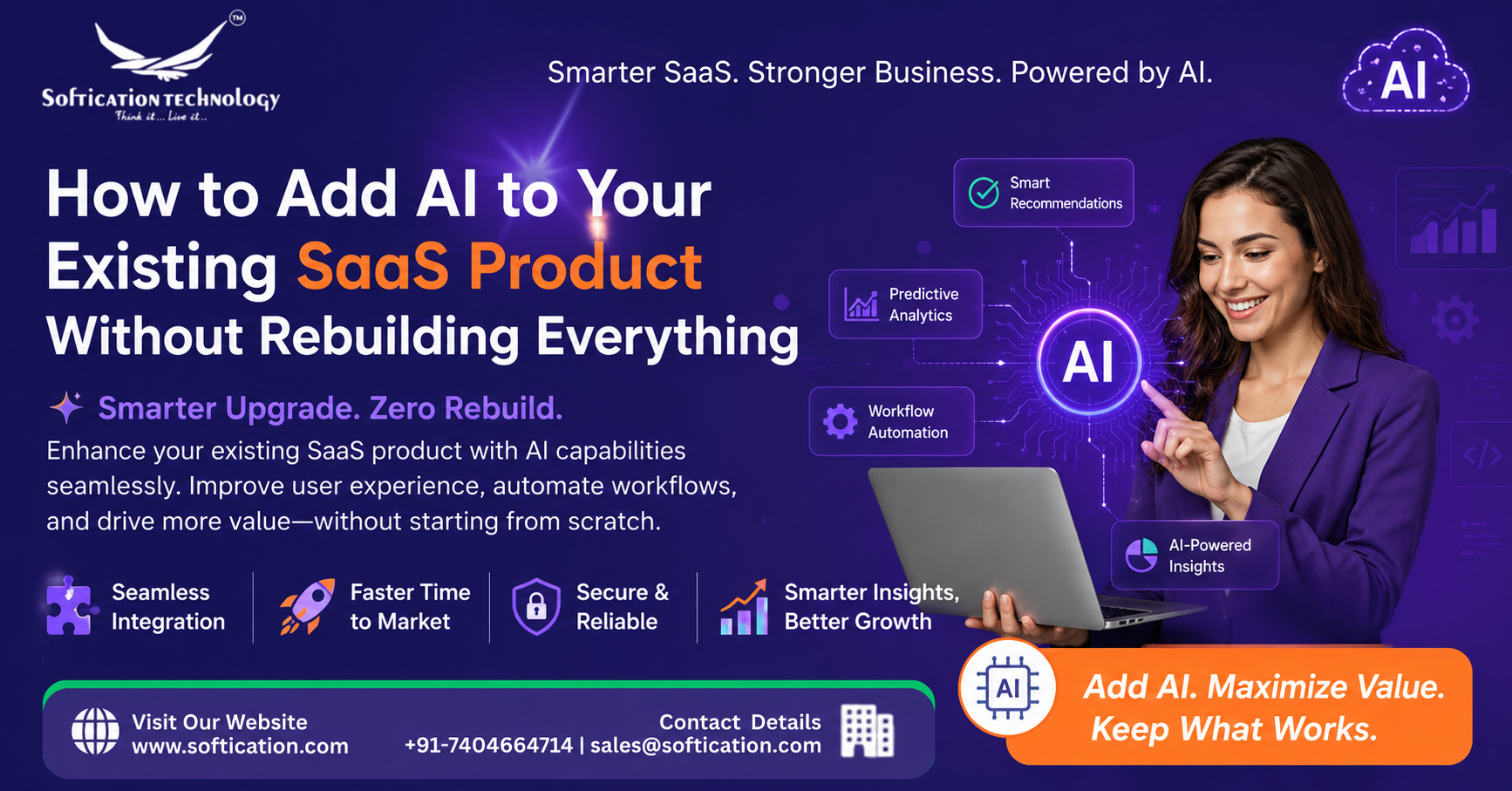 How to Add AI to Your Existing SaaS Product Without Rebuilding Everything