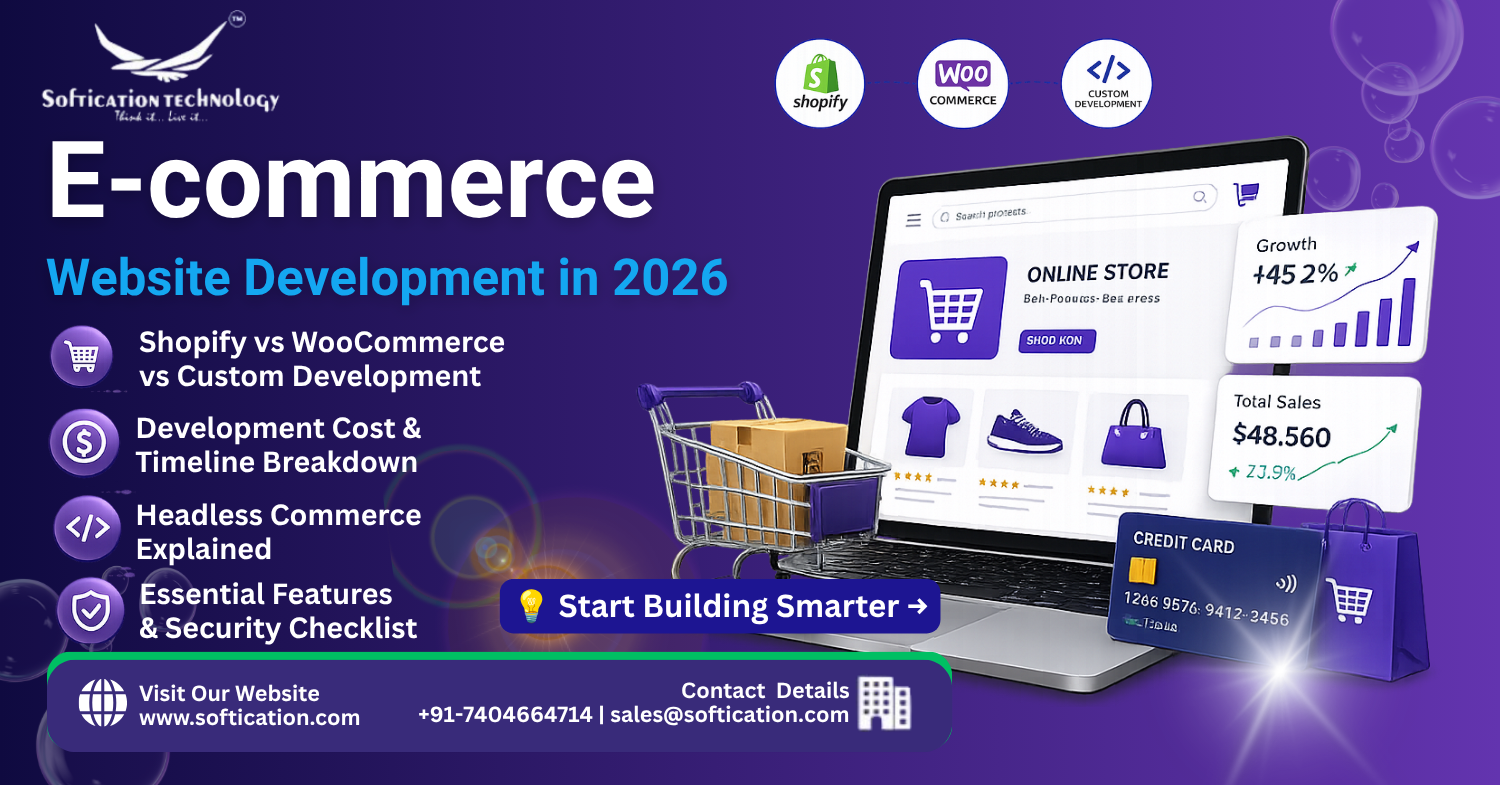 E-commerce Website Development in 2026: The Complete Guide for Businesses - E-Commerce Development article by SoftiCation Technology