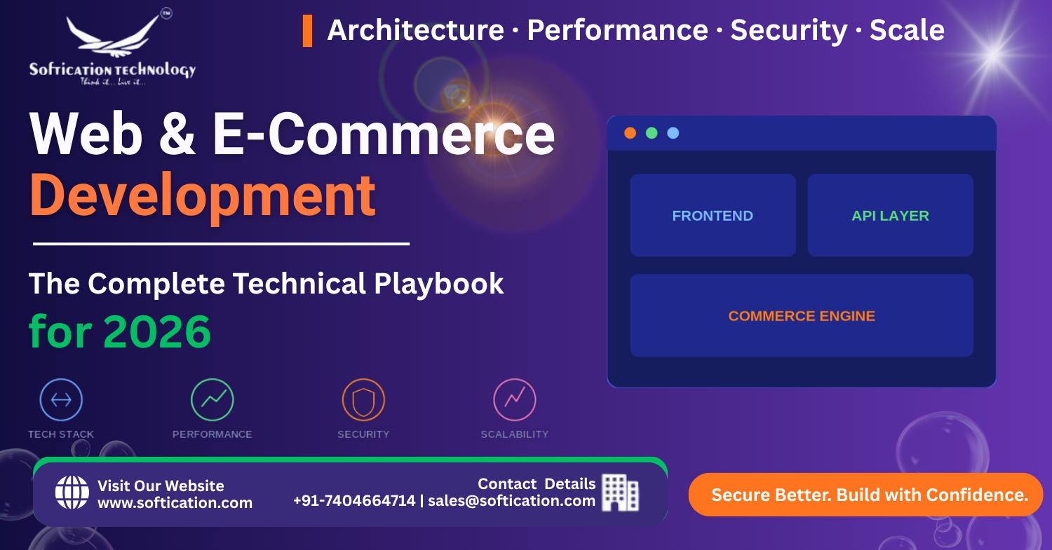 Web & E-Commerce Development: The Complete Technical Playbook for 2026 - E-Commerce Development article by SoftiCation Technology