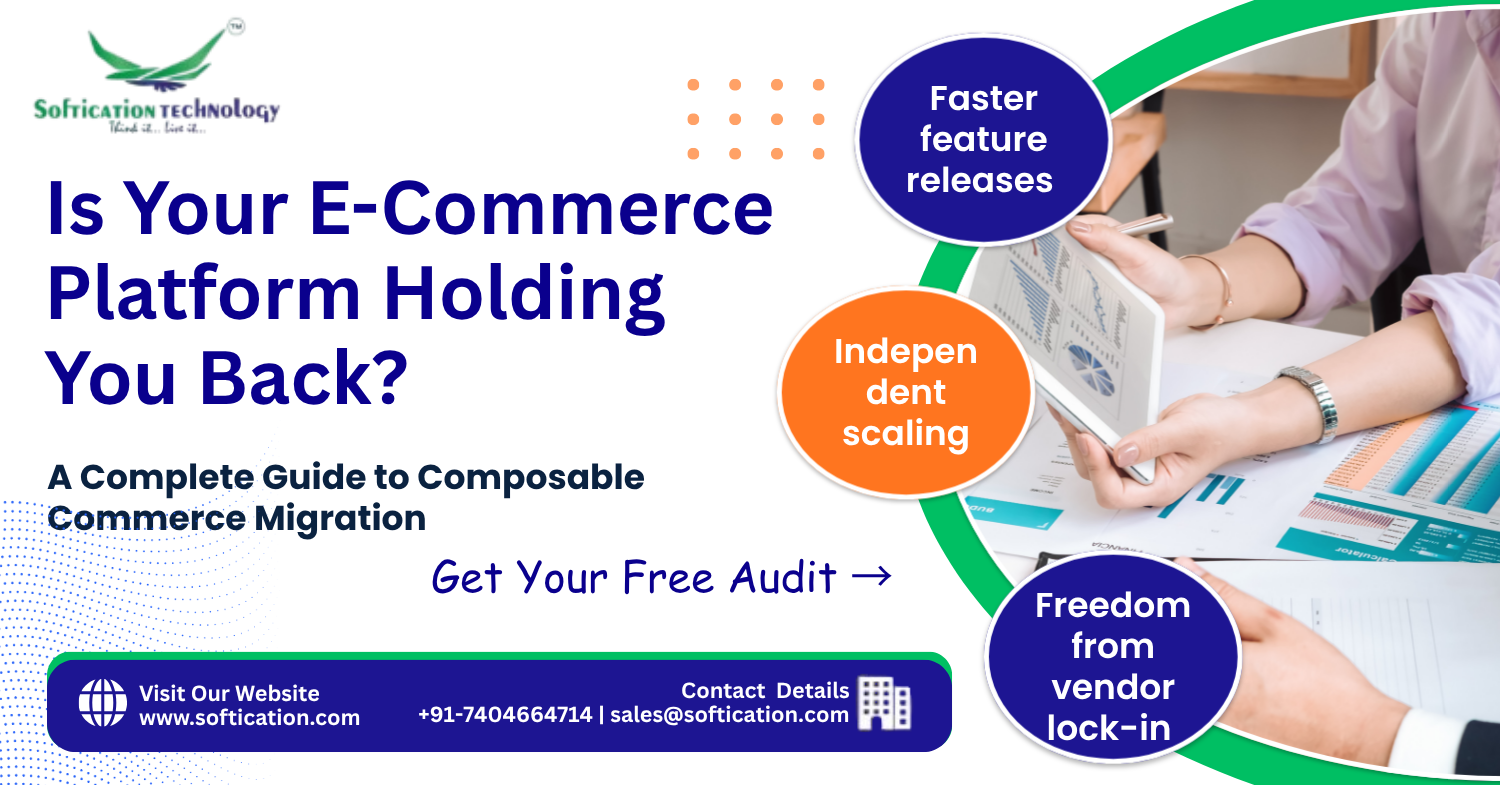 Is Your E-Commerce Platform Holding You Back? A Composable Commerce Migration Guide - Web Development article by SoftiCation Technology