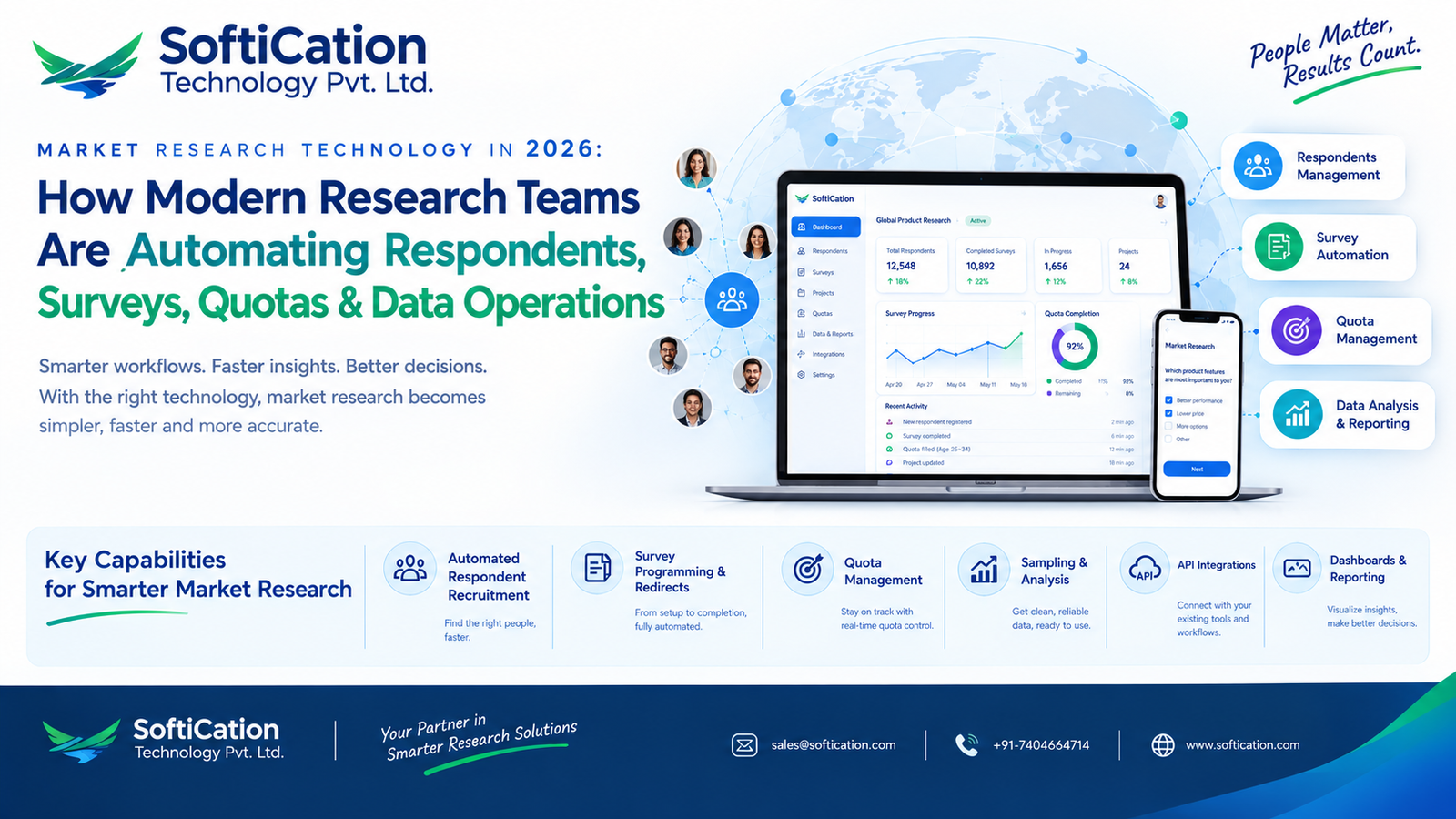 Market Research Technology in 2026 | Automation & Software - Web Applications article by SoftiCation Technology