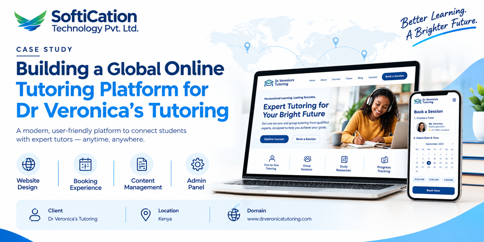 Online Tutoring Platform Development | Dr Veronica’s Tutoring - IT News article by SoftiCation Technology