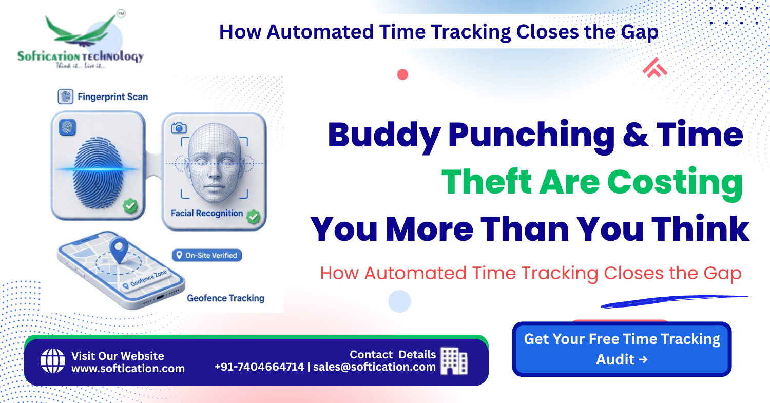 Buddy Punching & Time Theft Are Costing You More Than You Think — How Automated Time Tracking Fixes It - Web Applications article by SoftiCation Technology